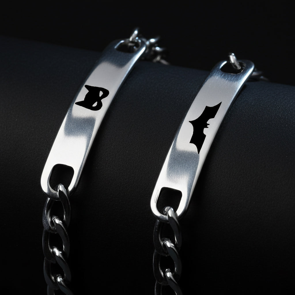 Batman Cat Couple Bracelets