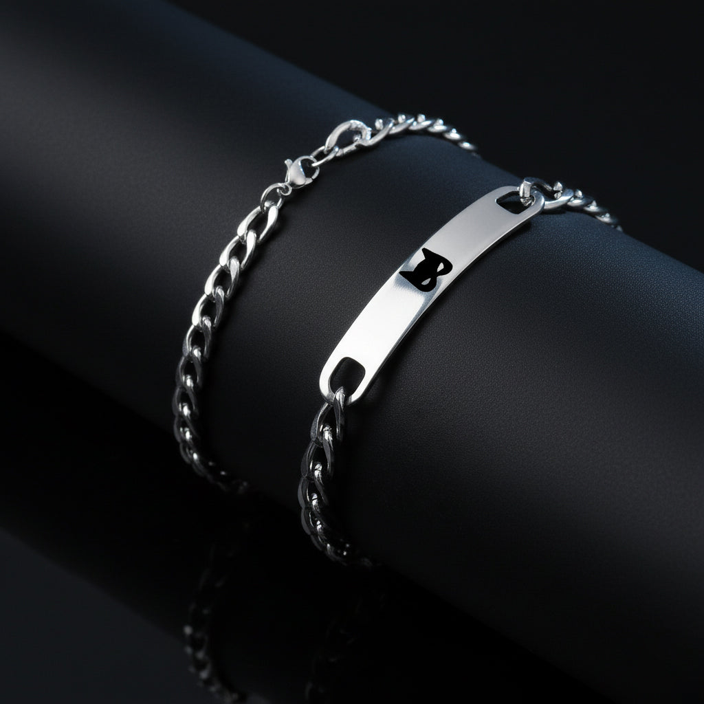 Batman Cat Couple Bracelets