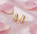 Modern Style Rectangular Anti Tarnish Hoop Earring for Women