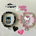 Batman × Hello Kitty Matching Bracelets – Couple & Best Friends Bracelet Set