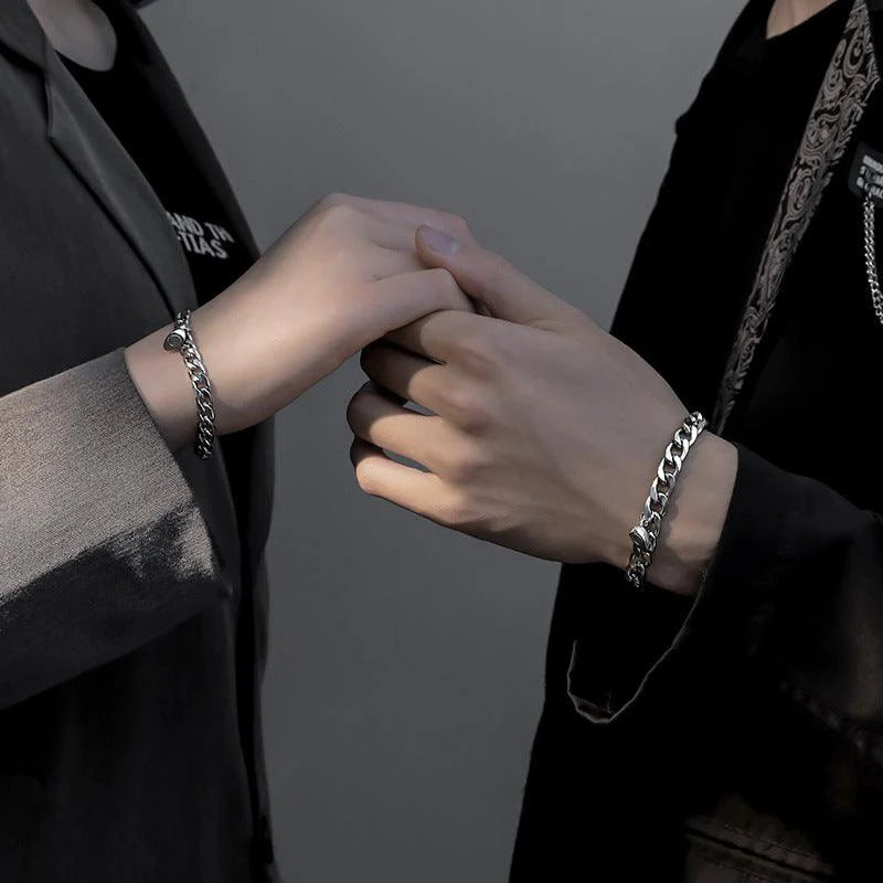 Magnetic Heart Couple Bracelet Set