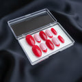 Red & Pink Elegant Luxury Press-On Nails | Glossy Designer Pearl-Tip Nails for Women – Ashwear