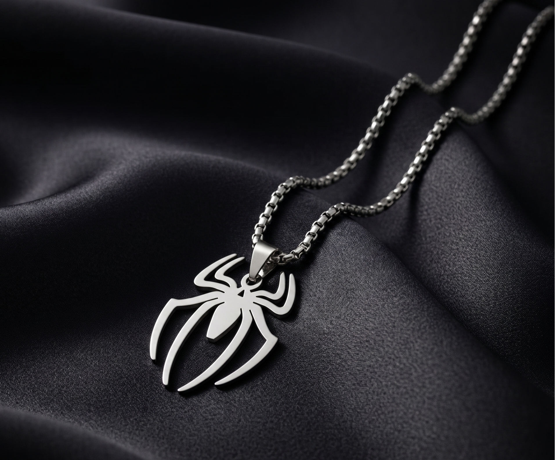 Spider-Man Inspired Stainless Steel Pendant