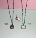 Spider-Man × Hello Kitty Matching Pendant Necklaces – Couple & BFF Set