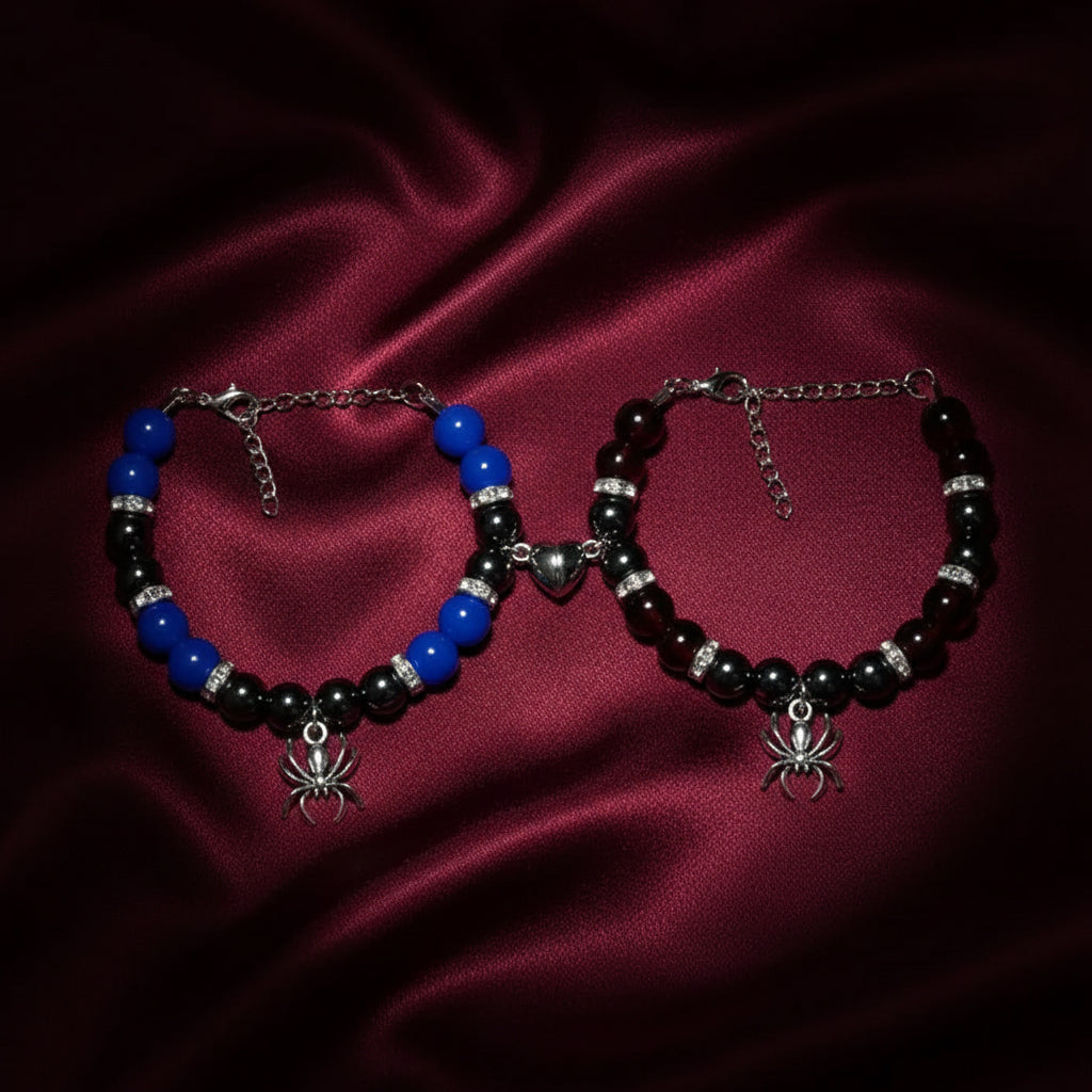 Spiderman Matching Bracelet | Spiderman Couple Bracelet | Marvel Spider-Man Bracelet