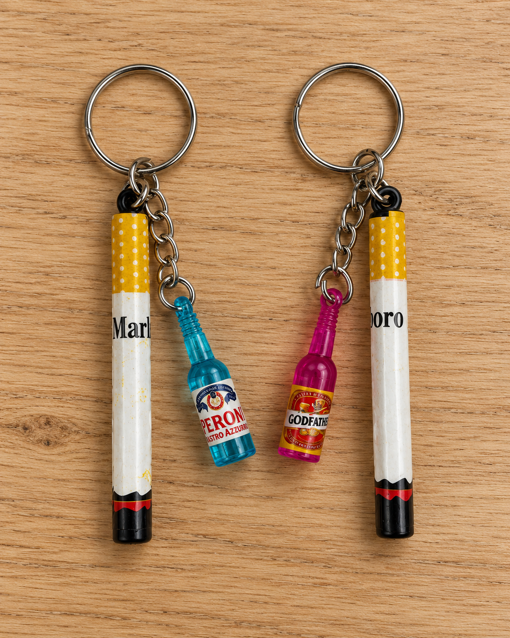 Cigarette-Inspired Matching Keychain – Set of 2 | Couple & BFF Keychains