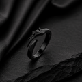 Toothless Dragon Ring – Black Dragon Inspired Adjustable Ring | Fantasy Gothic Statement Jewelry