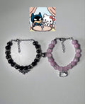 Batman & Hello Kitty Matching Couple Bracelets | Cute Beaded Love Bracelets for Couples – Ashwear