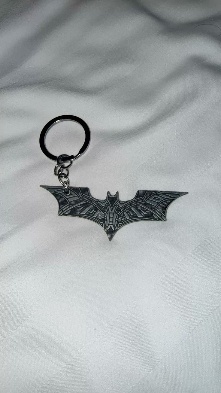 Batman Logo Metal Keychain | Superhero Bat Symbol Keyring for Bike, Car & House Keys