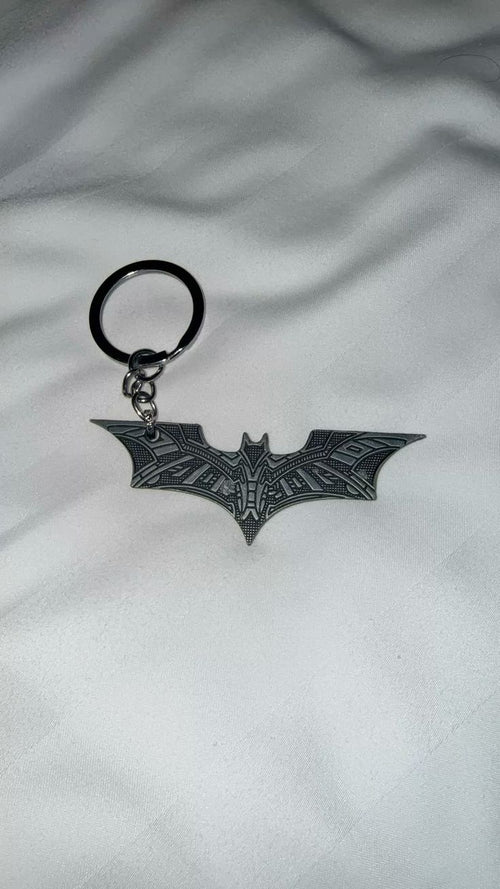Batman Logo Metal Keychain | Superhero Bat Symbol Keyring for Bike, Car & House Keys