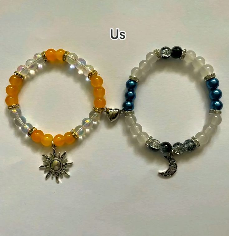 Sun & Moon Matching Couple Bracelets | Love Balance Beaded Bracelets for Couples